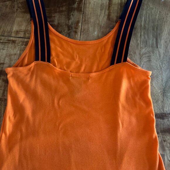 Vintage Ralph Lauren LRL Orange Sleeveless Women's Dress - Picture 5 of 9